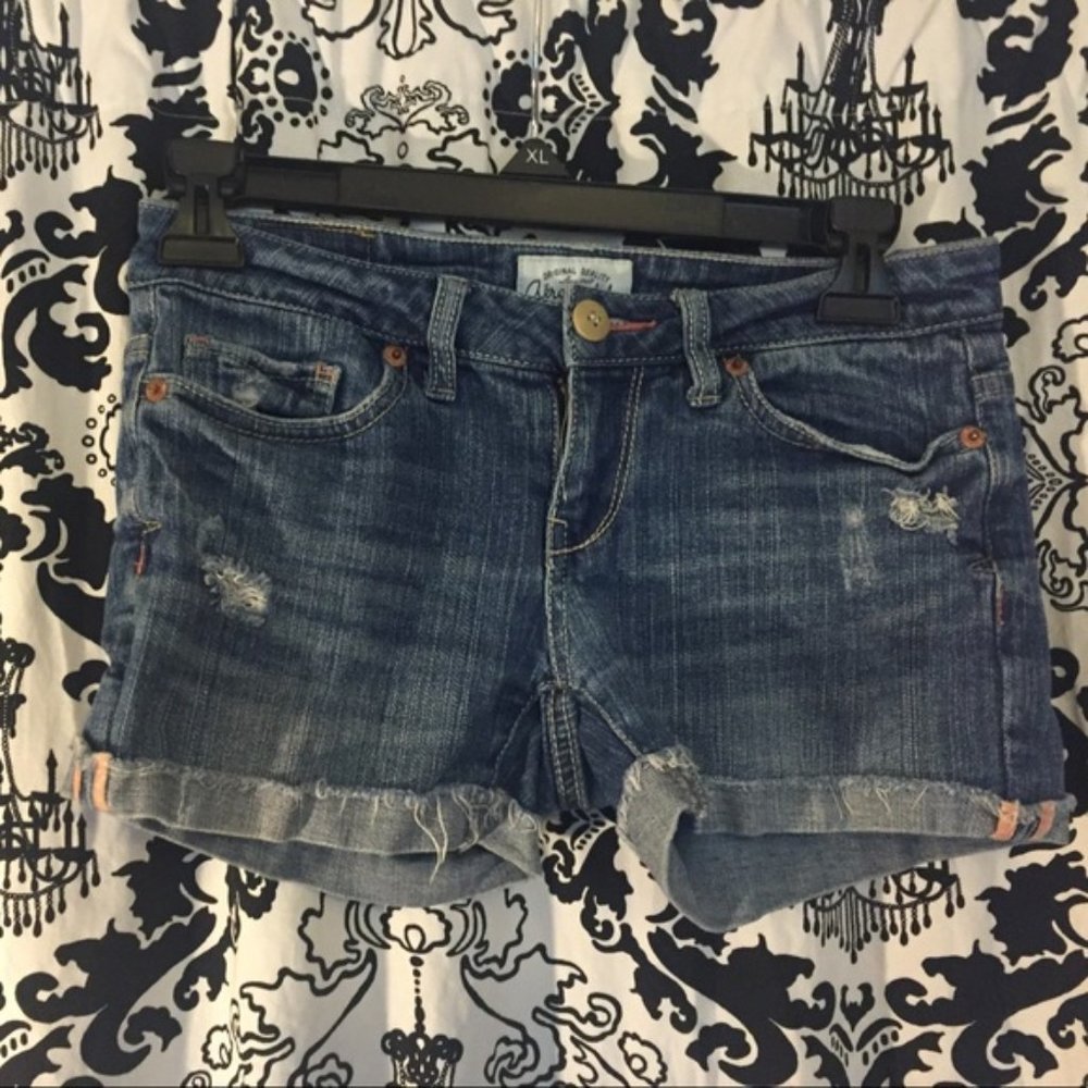 Jean Denim Cuffed Shorts 00